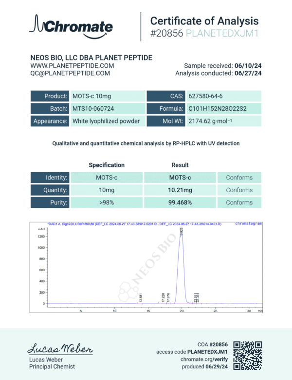 MOTS-c 10MG - Image 2